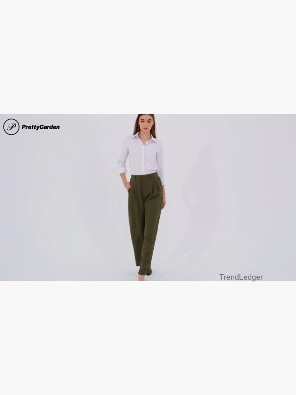 High Waisted Straight Leg Work Pants - Picture 7 of 7